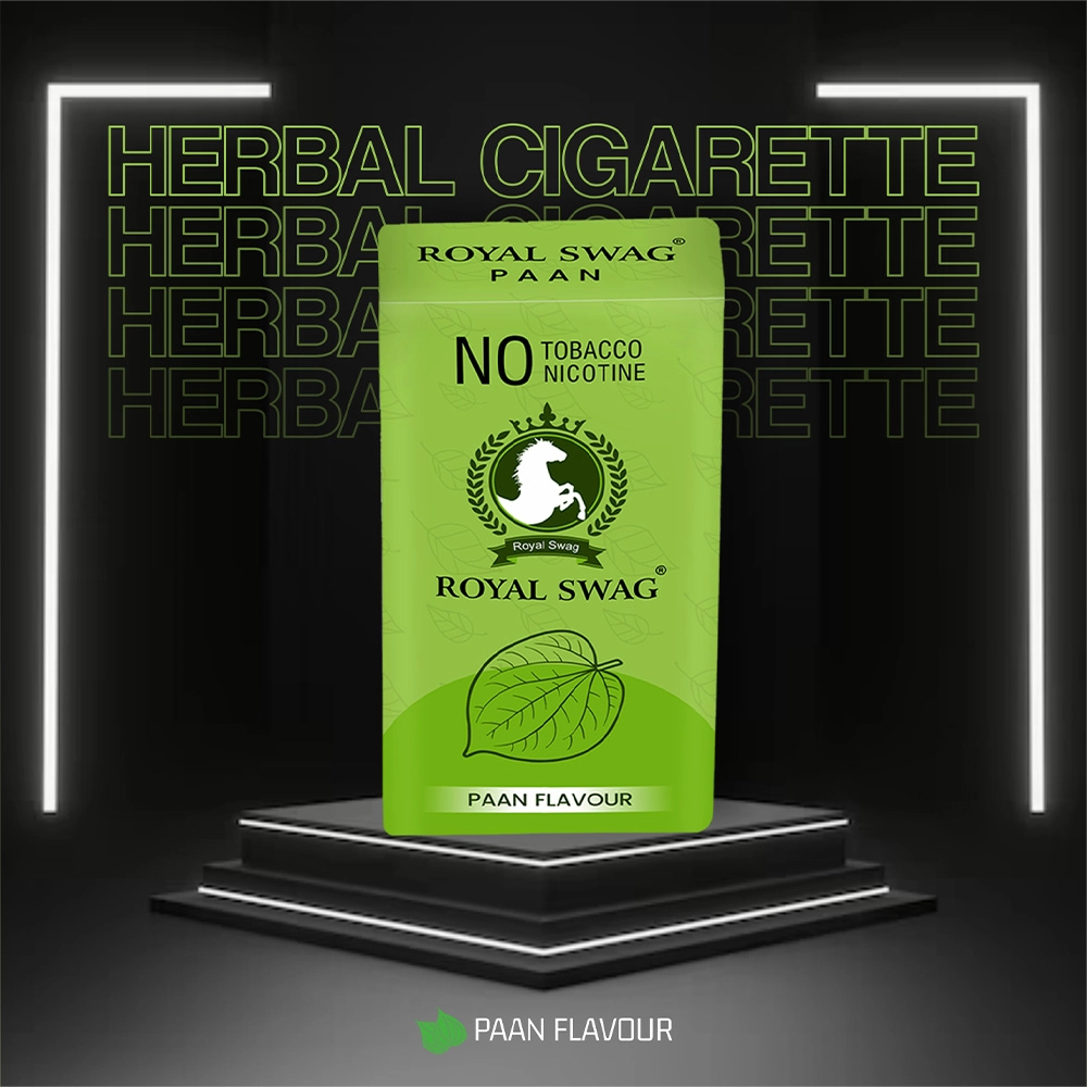 Royal Swag Herbal Cigarettes 100% Tobacco Free and Nicotine Free PAAN Flavour(10 Sticks/Box) - Image 2