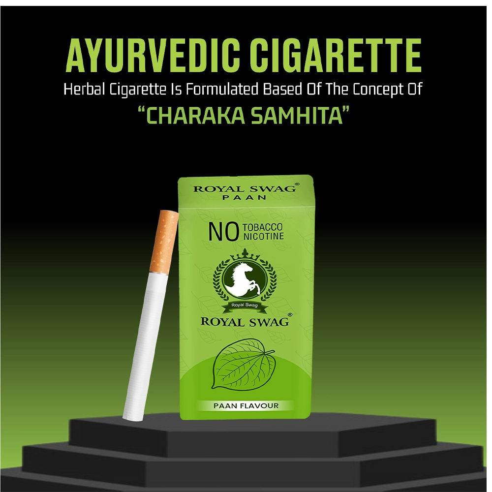 Royal Swag Herbal Cigarettes 100% Tobacco Free and Nicotine Free PAAN Flavour(10 Sticks/Box) - Image 4