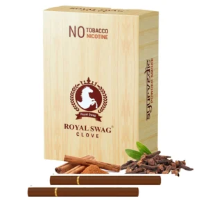 Royal Swag Herbal Cigarettes 100% Tobacco Free and Nicotine Free Clove Flavour(10 Sticks/Box)